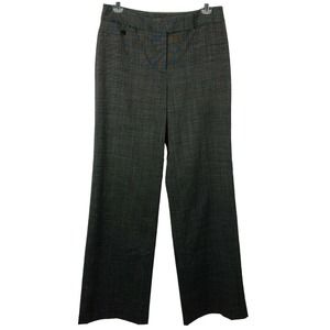 Ann Taylor Pants Gray Career Slacks 2 XS Wool Lycra Black Lined Stretch